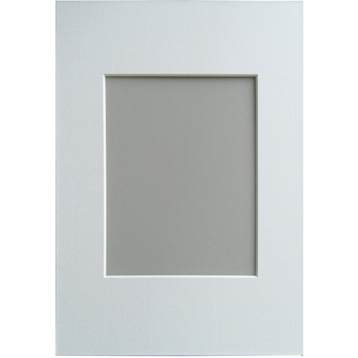 Schrägschnitt Passepartout 30x40 cm Schneeweiß 1,4 mm für Bild 20x30 cm