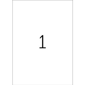 HERMA Etiketten A4 gelb 210x297 mm Papier matt 20 Stück selbstklebend