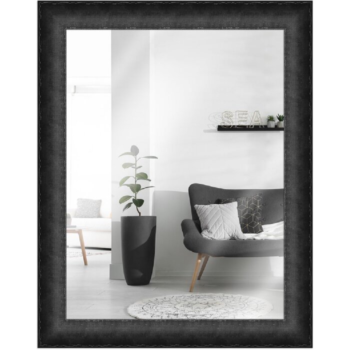 MendeFrames Wandspiegel H620 Antik 30x30 cm schwarz