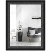 MendeFrames Wandspiegel H620 Antik 30x60 cm schwarz