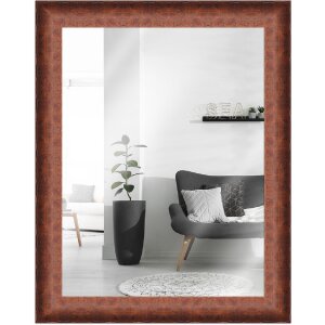 MendeFrames Wandspiegel H620 Antik 25x38 cm Nussbaum