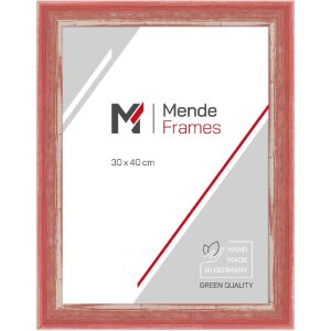 MendeFrames Bilderrahmen H640 Shabby-Chic rot 20x40 cm...