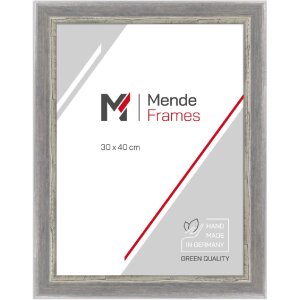 MendeFrames Bilderrahmen H640 Shabby-Chic grau 40x50 cm...