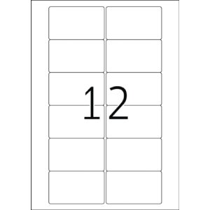 HERMA Video-Etiketten A4 weiß 78,7x46,6 mm Papier...