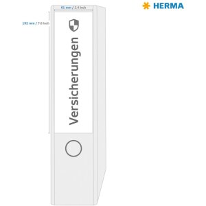 HERMA Ordneretiketten A4 rot 192x61 mm Papier matt blickdicht 80 St.
