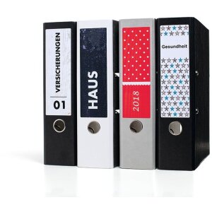 HERMA Ordneretiketten A4 rot 192x61 mm Papier matt blickdicht 80 St.