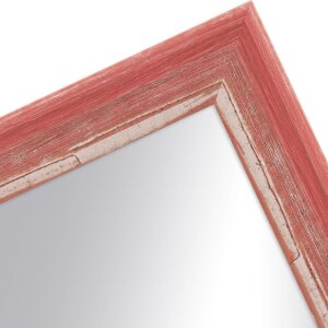 MendeFrames Wandspiegel H640 Shabby-Chic rot 20x28 cm