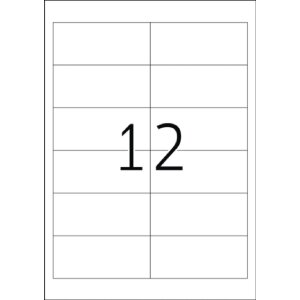 HERMA Inkjet-Etiketten A4 weiß 96,5x42,3 mm Papier...