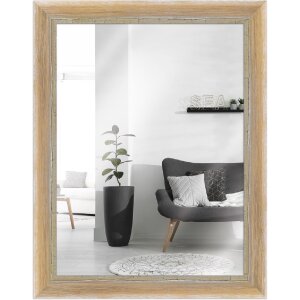 MendeFrames Wandspiegel H640 Shabby-Chic braun 25x38 cm
