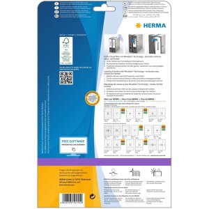 HERMA 10155 Ordneretiketten A4 weiß 192x38mm...