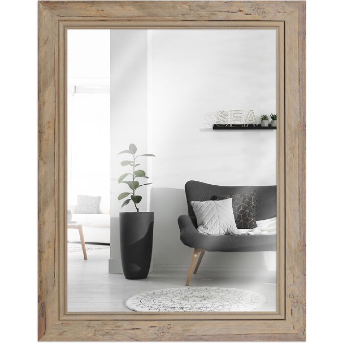 MendeFrames Wandspiegel H660 Shabby-Chic 20x20 cm natur