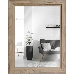 MendeFrames Wandspiegel H660 Shabby-Chic 30x60 cm natur
