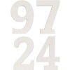 Ziguri numerice 0-9 din MDF, decorative 8x5 cm pentru proiecte DIY