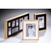 Rama foto Walther Double 10x15-15x20 cm, lemn natural cu passepartout colorat