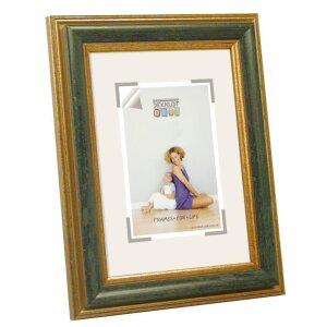 Rama foto S49HX Deknudt, efect lemn, listă bicoloră, 2,8 cm