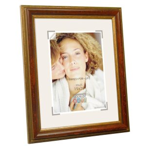 Rama foto S49HX Deknudt, efect lemn, listă bicoloră, 2,8 cm