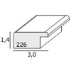 Rama foto din lemn S226K cu profil larg și rotunjit 3 cm