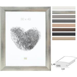 Rama foto Deknudt S53G Klassik cu listă largă 3,8 cm, lemn, MDF, 10x15-70x100 cm