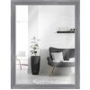 MendeFrames Wandspiegel H470 Landhaus-Stil Massivholz grau gemasert 15x15 cm