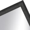 MendeFrames Wandspiegel H470 Landhaus-Stil Massivholz schwarz gemasert 20x60 cm