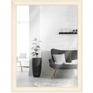 MendeFrames H470 Wandspiegel Landhaus weiß 30x60 cm