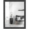 MendeFrames Wandspiegel H470 Landhaus-Stil Massivholz schwarz gemasert 50x60 cm