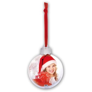 ZEP Weihnachtskugel mit Foto 10x10 cm