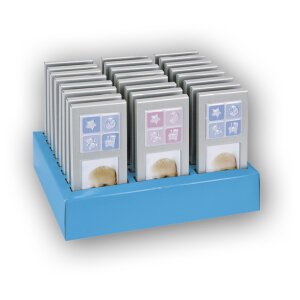 ZEP Metallrahmen Bebe 6x8 cm sortiert blau und rosa