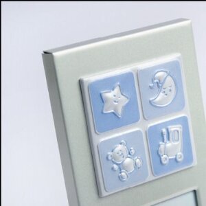 ZEP Metallrahmen Bebe 6x8 cm sortiert blau und rosa