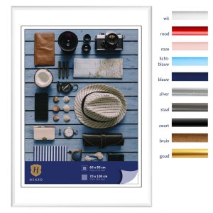 Henzo Kunststoffrahmen Napoli 70x100 cm weiß