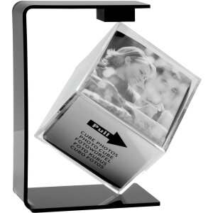 Deknudt Drehbarer Zauberwürfel in schwarzer Halterung