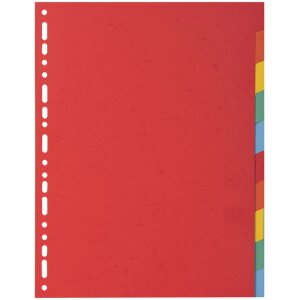 Exacompta 2010E Register DIN A4 10 Taben Manila Karton...