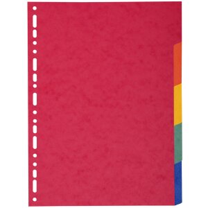 Exacompta 2105E Register DIN A4 5 Taben Recycling Karton