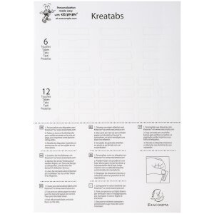 Exacompta Register weiß Karton A4 6-teilig...