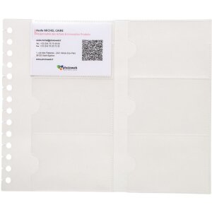 Exacompta Einlagen für Exacard 75134E 10er Packung...