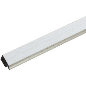 Kunststoffrahmen S46A weiß mit silber 10x15 cm