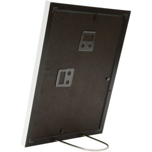 Kunststoffrahmen S46A weiß mit silber 10x15 cm