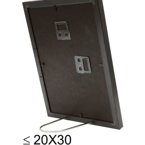 Kunststoffrahmen S46A schwarz mit silber 15x20 cm