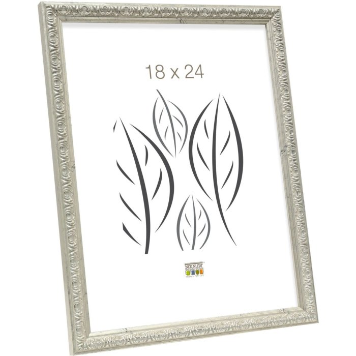 Ornament-Bilderrahmen S95L 15x20 cm silber