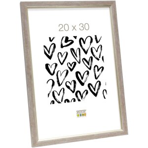 Ramă foto din plastic S46A, cu sticlă normală, 10x15 cm – 30x45 cm