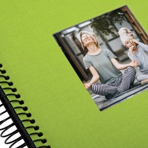 Goldbuch Spiralalbum Bella Vista grün 20x20 cm 40 schwarze Seiten