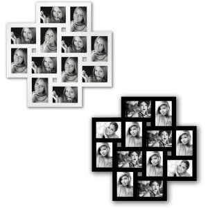 Fotogalerie Milano – ramă foto din lemn 60x60 cm pentru 12 imagini 10x15 cm