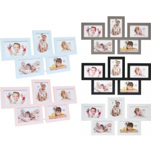 Galerie foto Deknudt S65SY pentru 5 imagini 10x15 cm, ramă foto din lemn