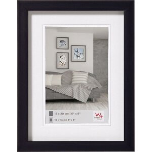 Rama foto Walther Construction din poliesterol, profil bloc modern, sticlă clară, 10x15–30x40 cm