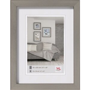 Rama foto Walther Construction din poliesterol, profil bloc modern, sticlă clară, 10x15–30x40 cm