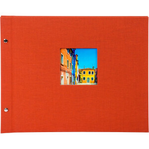 Album cu șuruburi Bella Vista Trend 2 – fețe negre, înveliș din lână, extensibil