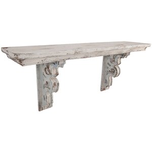 Wand-Regal shabby weiß 5H0232 Clayre Eef 100x23x41 cm