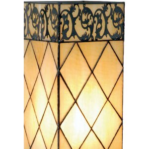 LumiLamp 5LL-1139 Lampă de masă Tiffany sticlă model diamant 18x45 cm E27 60W