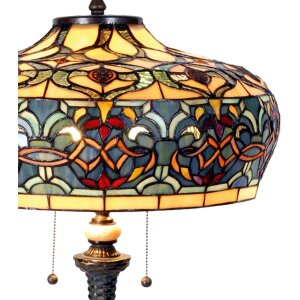 Tiffany Tischlampe Ø 47x71 cm gelb bunt von LumiLamp
