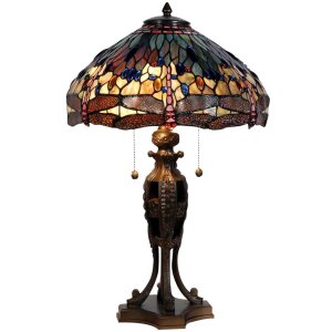 LumiLamp 5LL-5296 Tiffany Tischlampe Ø 42x64 cm...